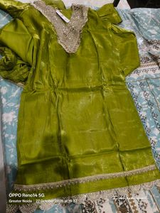 Elegant Olive Green Kurta Set