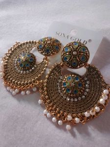 Beautiful Peacock Design Earrings