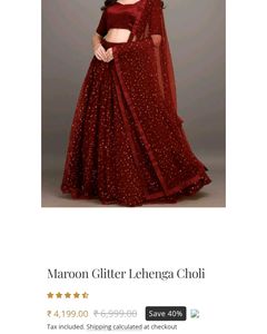 New Maroon lehenga choli❤️