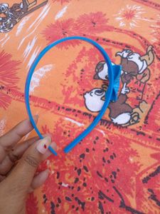 Blue Polka Dot Hairband
