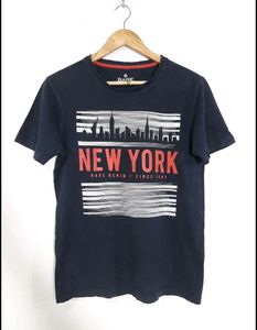 [BARE Brand Men Dark Navy Blue Printed T-Shirt] Chest 40 | Length 27 No flaws and its an amazing piece!