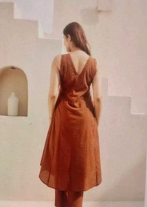 Comfortable Brown Palazzo kurta Pant set
