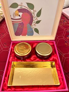 Decorative Gift Box with Peacock Design