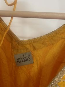 Vibrant Yellow Embroidered Kurta Set