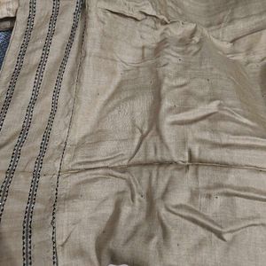 pure silk dupatta with embroidery on pallu