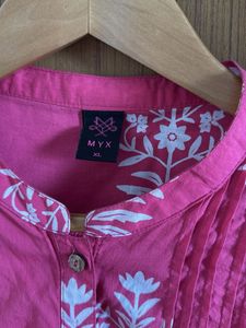 Pink Print Kurta XL