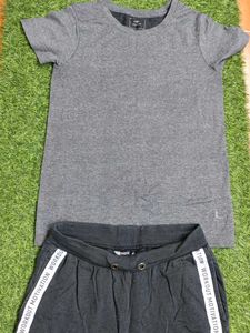 Grey Athleisure Set - Top & Joggers