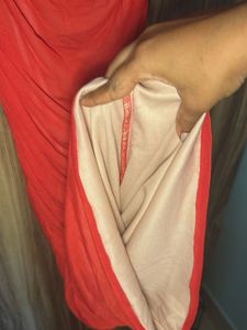 Stunning Red Ruched Off-Shoulder Maxi Dress