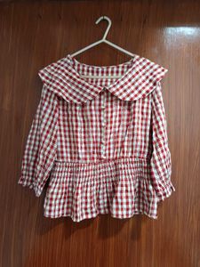vintage red gingham tol