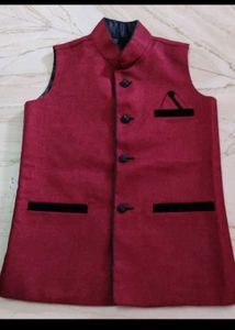 Maroon Ethnic Jacket