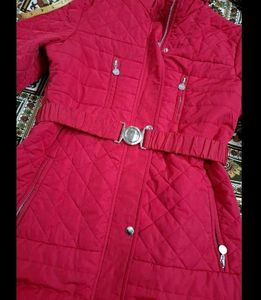 Red Quilted Jacket