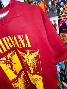 NIRVANA EDITION UNISEX PRINTED OVERSIZE TEE 🔥🔥