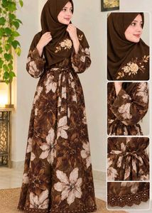 Floral Print abaya