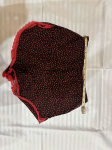 Black &amp; Red Polka Dot Pajama Set