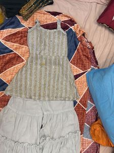 Sparkling Kurta Set with Palazzo Pants