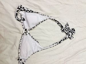 Leopard Print Halter Bikini Top