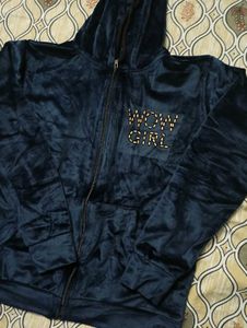 Blue Velvet Tracksuit - WOW GIRL