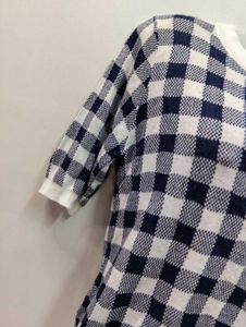 Stylish Checked Half Sleeve Top