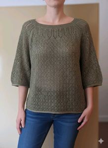 Olive Green Knit Top