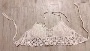Backless Crochet Bikini Top