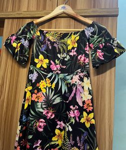 Floral Off-Shoulder Mini Dress