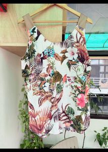 Vibrant Floral Print Sleeveless Dress