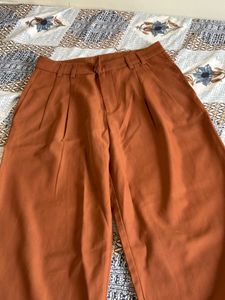 Stylish Brown Wide-Leg Trousers
