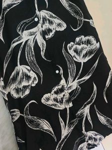 Black Floral Kurta Pant Set 🖤
