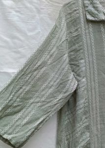 Aurelia Sage Green Kurta | Size XL