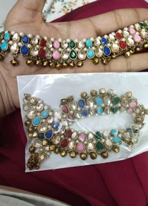 Ethnic Anklets with Stones &amp; Bells