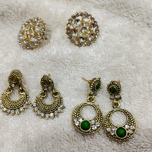 combo of 3 earings