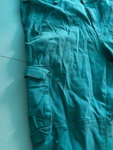 Turquoise Cargo Pants