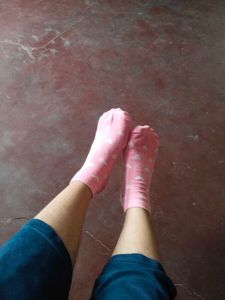 🎀Cute Pink used socks for women 🎀
