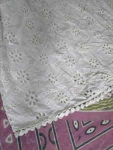 Chic White Eyelet Sleeveless Top