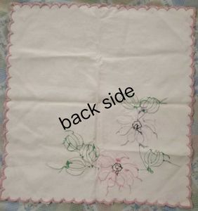Vintage Embroidered Dressing Table Mat Set