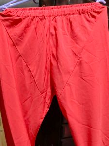 Comfortable Orangish red chudidar