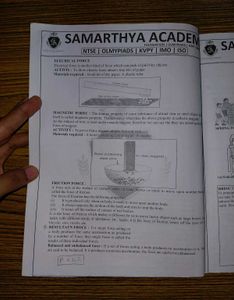 Class 9th Force, Work and Energy &amp; Sound Notes