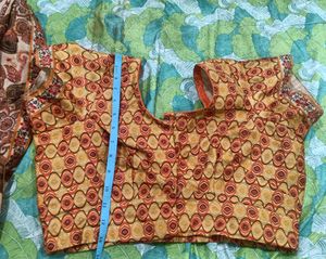 Saree new only blouse stitch but ne