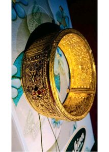 Ethnic Indian Traditional Gold Plated Brass Bangle