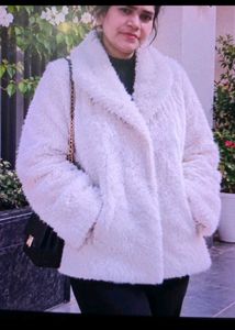 Cozy White Faux Fur Jacket