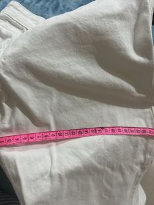 White Ripped Wide Leg Jeans