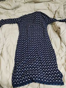 Elegant Navy Duster Cardigan (SIZE- XL)
