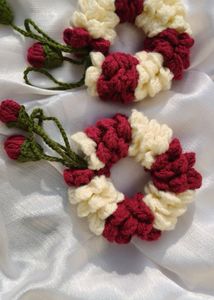 Crocheted Floral Skirt Accessory