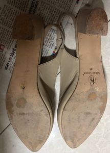 Elegant Beige Slingback Heels
