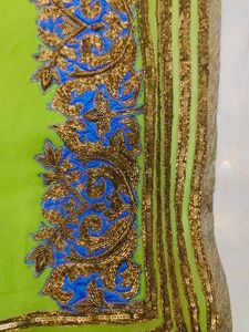 Green Colour Wedding Wear Saree