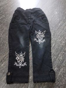 Cute Embroidered Jeans for Girls