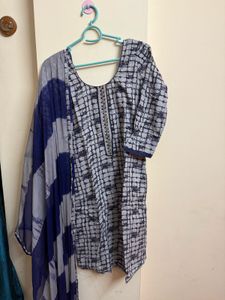 Printed Kurta Set with Dupatta