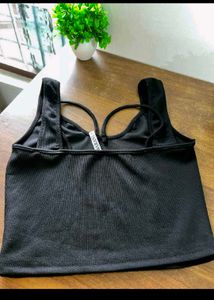 Ribbed Black Tank Top
