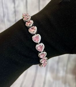 Charming Pink Heart Bracelet