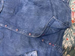 Men's Blue Denim Shirt